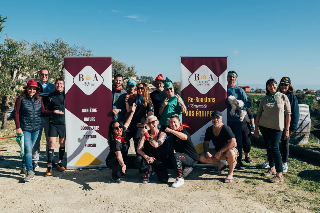photo d'une journée de cohésion par Bellet Aventure